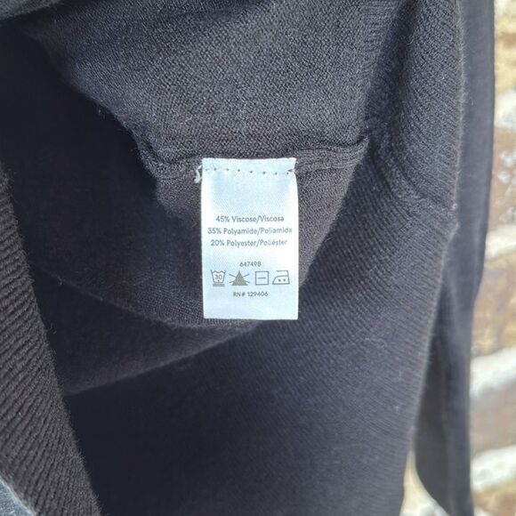 Venus Black Shawl Collar Cardigan Sweater Size Medium - Picture 4 of 6
